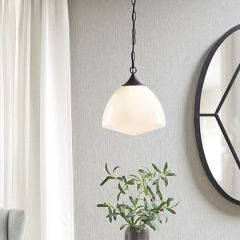 Modern Farmhouse Glass Bowl Pendant