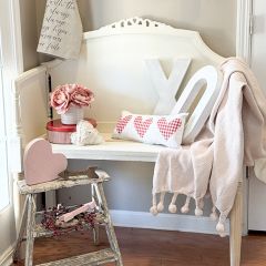 Blush Pom Pom Throw Blanket