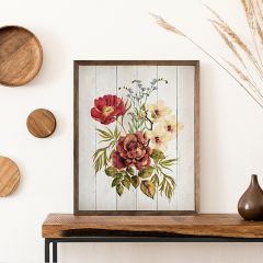 Country Flower Bouquet Wall Art 