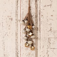 Festive Mercury Glass Ornament Hanging Cluster