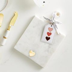 Handled Marble Cutting Board with Heart