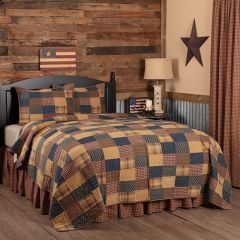 Patriotic Patchwork Quilt and Sham Set