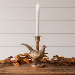 Pheasant Taper Candle Holder