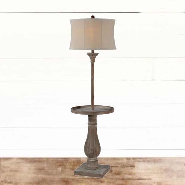 Rustic Table Floor Lamp | Antique Farmhouse