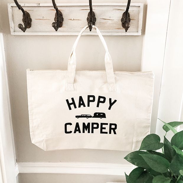 Happy Camper Canvas Bag | Antique Farmhouse
