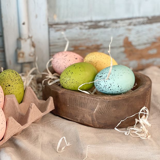 AFH Exclusive Easter Egg Dough Bowl Bundle | Antique Farmhouse