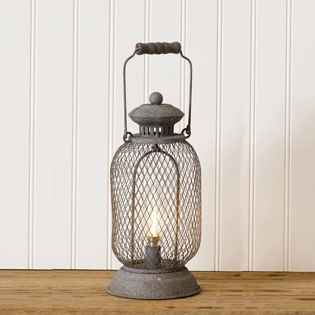 Battery Operated Cage Lantern | Antique Farmhouse