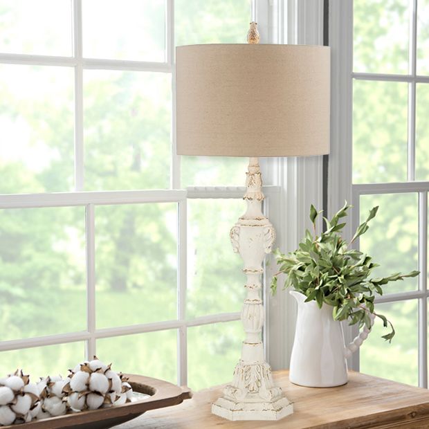 Cottage Chic Tall Buffet Lamp Set of 2 | Antique Farmhouse