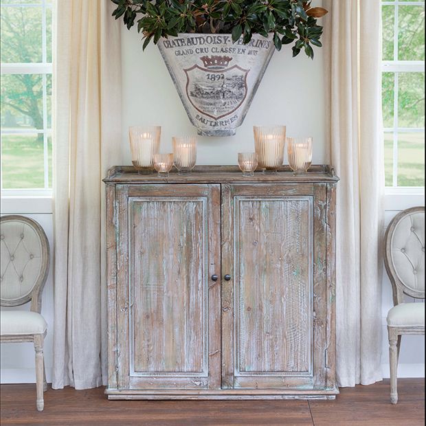 French Country Rustic Sideboard Cabinet | Antique Farmhouse