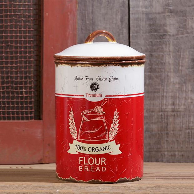 Retro Ceramic - Flour Canister