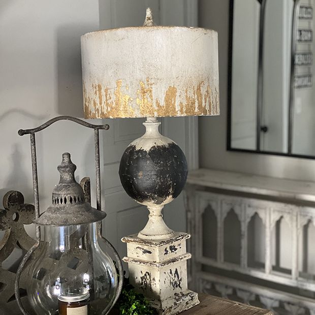 Modern Rustic Farmhouse Table Lamp | Antique Farmhouse