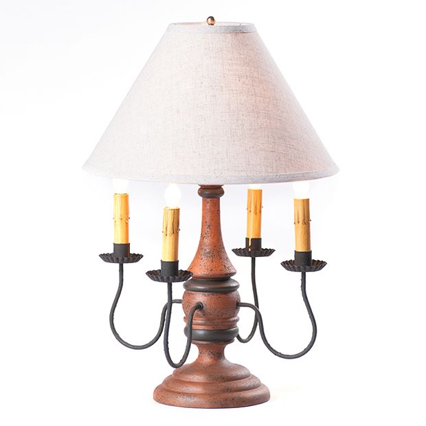 Rustic Pumpkin Candelabra Table Lamp | Antique Farmhouse