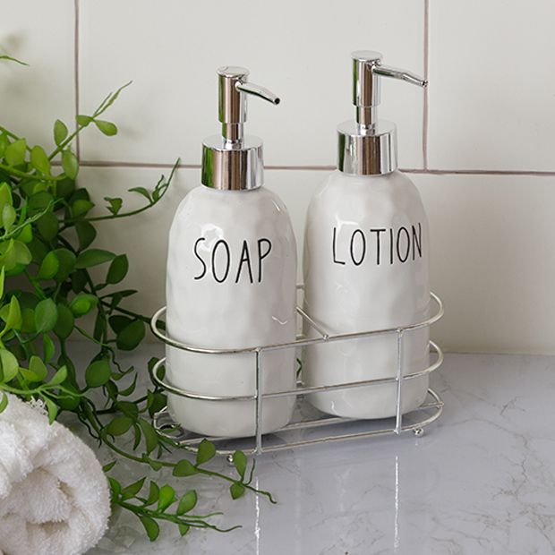 Soap And Lotion Dispenser Caddy Set 1 