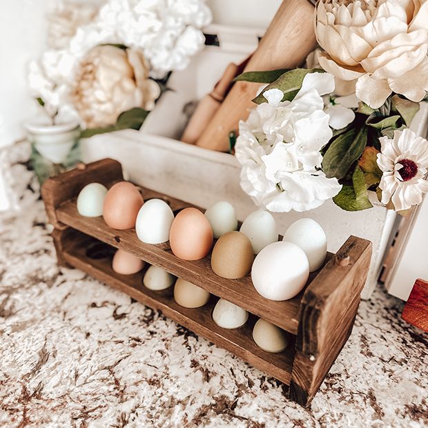 Rustic egg holder. Farmhouse Wood Egg Holder. Egg stand. Wooden Egg Ho -  woodglory