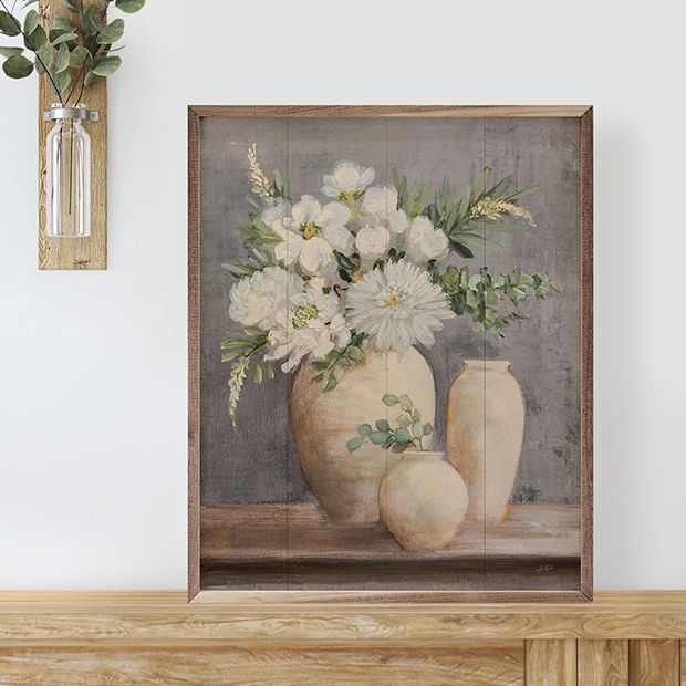 Subtle And Scented Light Gray By Julia Purinton Framed Art | Antique  Farmhouse