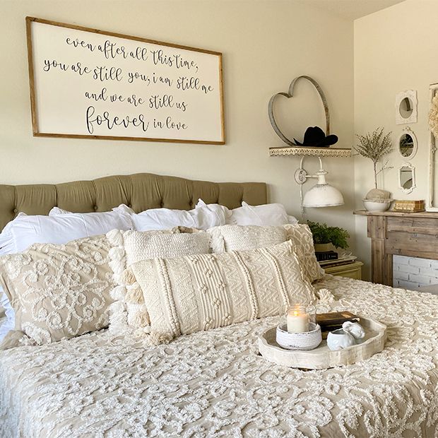 Tufted Cotton Chenille Bedspread Set | Antique Farmhouse