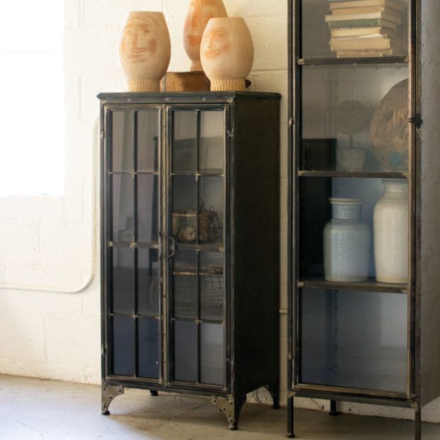 Vintage Inspired Apothecary Display Cabinet | Antique Farmhouse