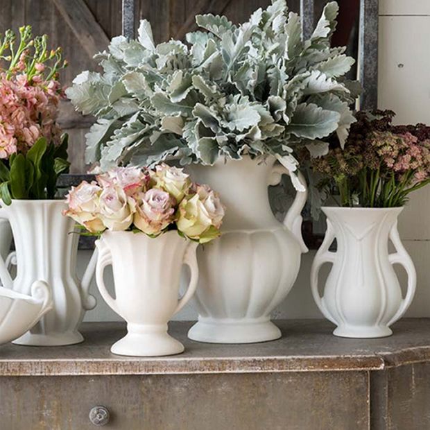 Vintage Inspired Flower Vase Set of 4 | Antique Farmhouse