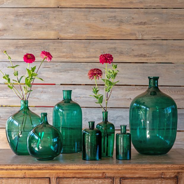 Vintage Inspired Green Vase Collection | Antique Farmhouse