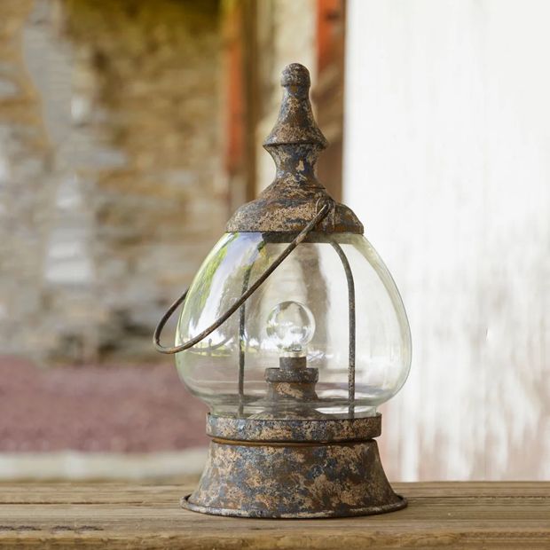 Vintage Style LED Carriage Lantern | Antique Farmhouse