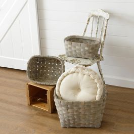 Chipwood Storage Basket Set of 3 | Antique Farmhouse